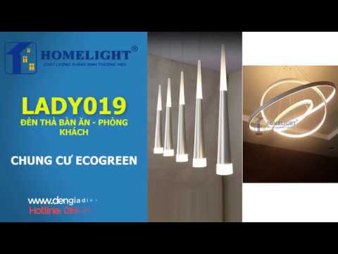 Đèn Thả phòng khách, bàn ăn – Chung Cư Ecogreen – Đèn trang trí chung cư Homelight