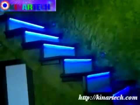 Đèn LED trang trí cầu thang bước.flv