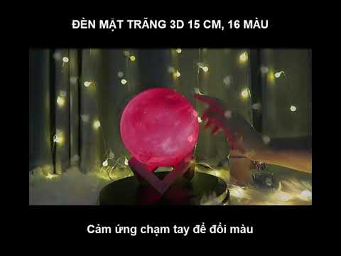 Đèn mặt trăng 3D, đèn trang trí phòng khách, phòng ngủ