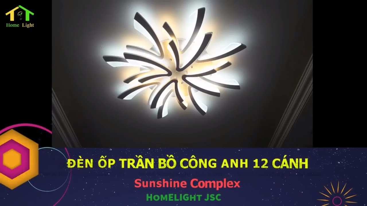 Đèn trang trí Homelight – Đèn ốp trần Bồ Công Anh – OP3M21 – Chung Cư Sunshine Complex