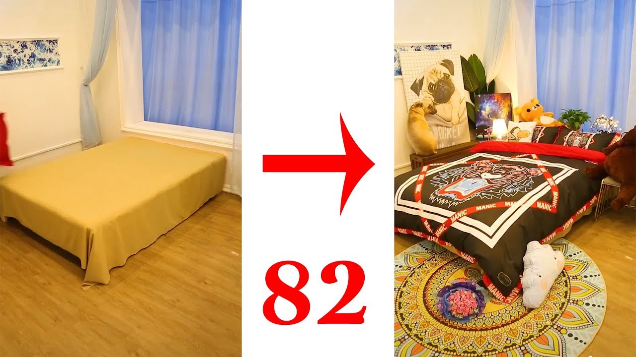 82 cách trang trí phòng ngủ tuyệt đẹp | The Ultimate Bedroom Makeover Part 1