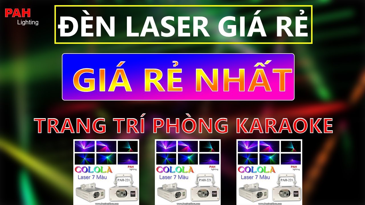 Đèn laser giá rẻ 7 màu trang trí phòng karaoke – THY 221-0903587353