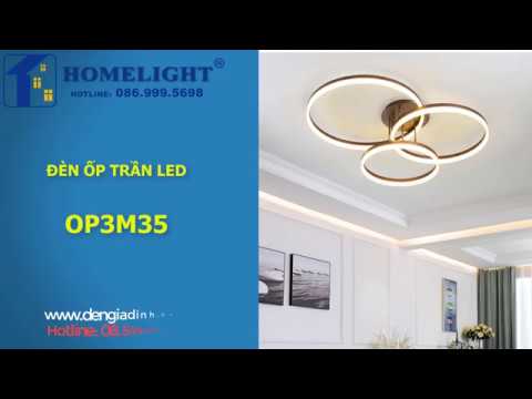 Đèn ốp trần LED 3 vòng – OP3M35 – Đèn trang trí Homelight