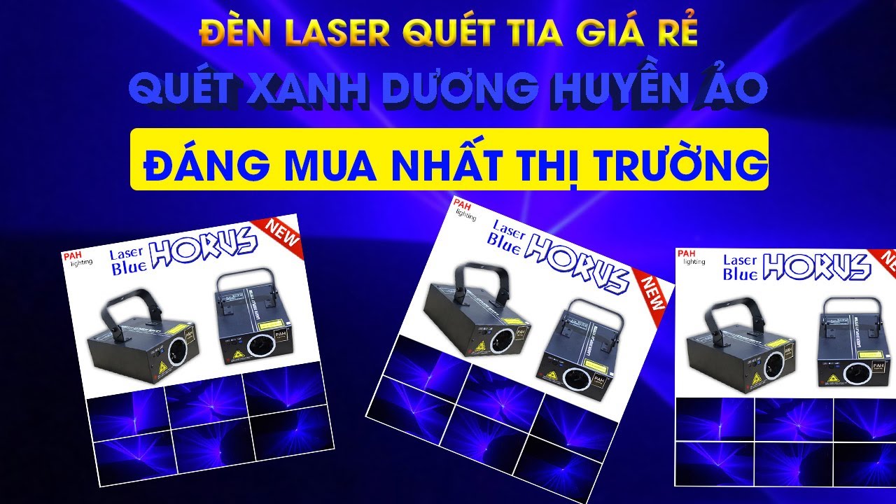 Đèn laser quét tia giá rẻ BLUE huyền ảo sang trọng – PAH-205