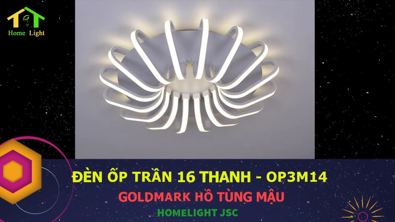 Đèn trang trí chung cư Homelight – Đèn Ốp trần 3 màu – OP3M14 – Chung Cư GoldMark Hồ Tùng Mậu