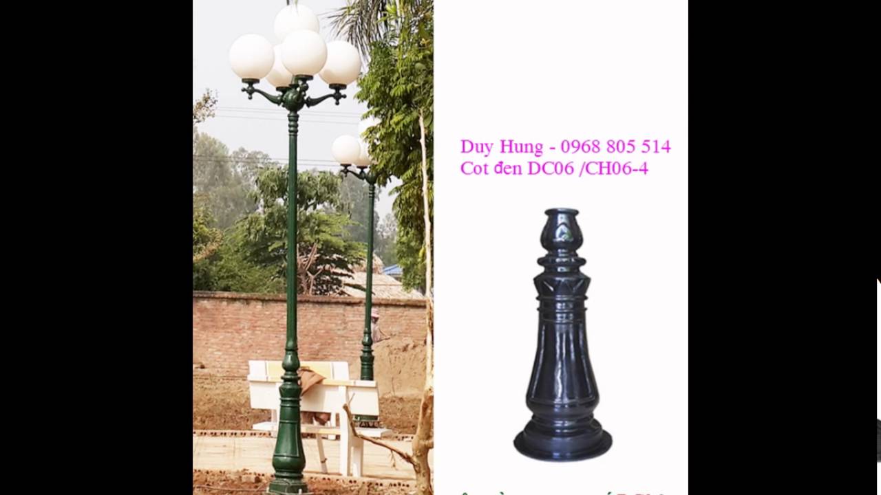 Cột đèn trang trí sân vườn DC06 Chùm CH02-4