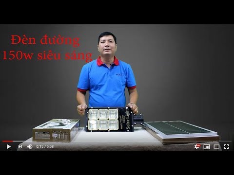 Đèn sân vườn năng lượng mặt trời 150w cao cấp cực sáng