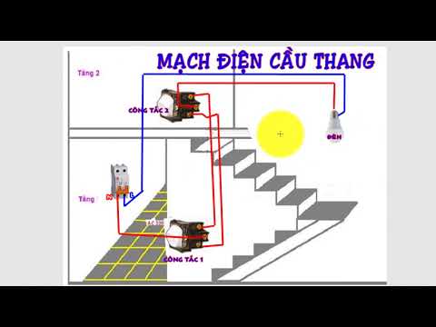 Mạch Điện  Cầu Thang Với 2 Công Tắc 3 Cực 1 Bóng Đèn (2 Way Switch Wiring Diagram Home)