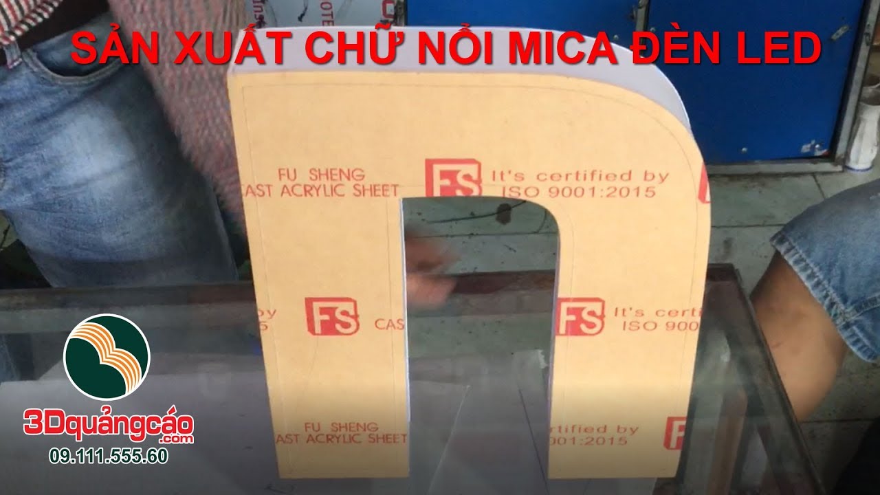 P1-5 Uốn Chữ Mica –  Sản Xuất chữ nổi mica đèn led 3dquangcao.com