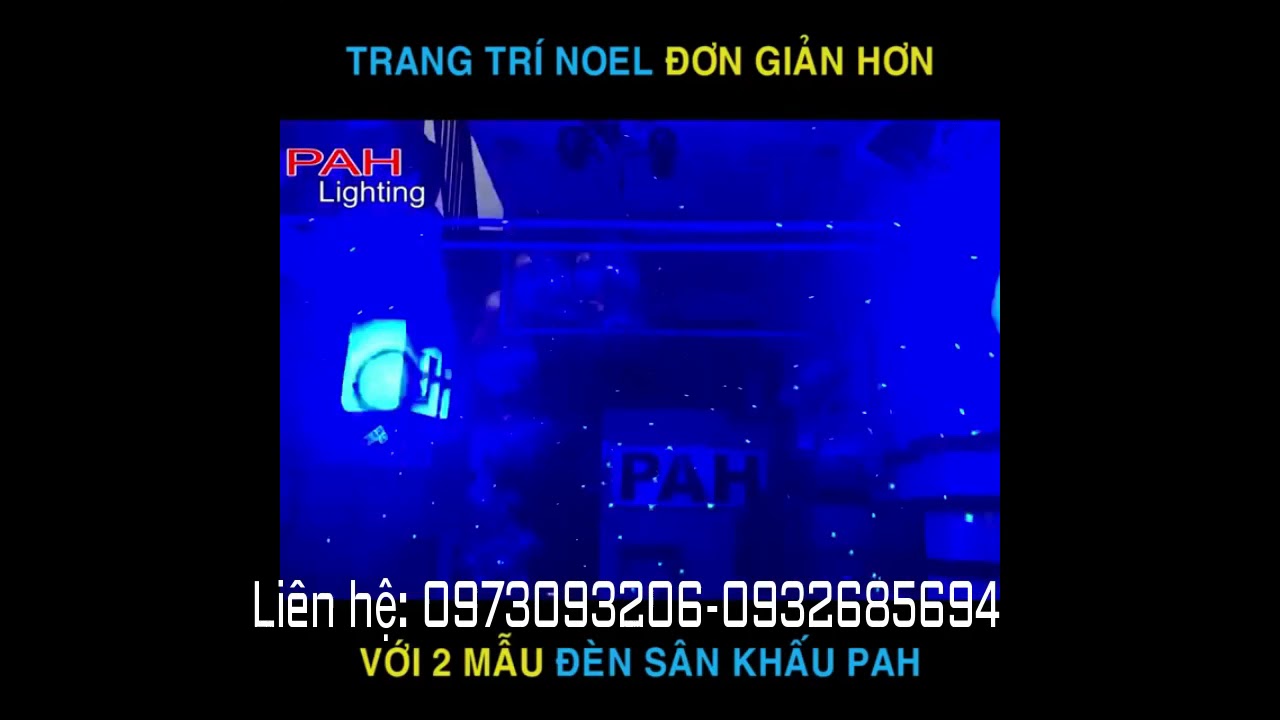 Tiệc Noel quẩy tưng bừng với 2 mẫu đèn trang trí sân khấu nháy theo nhạc gắn tại Gia