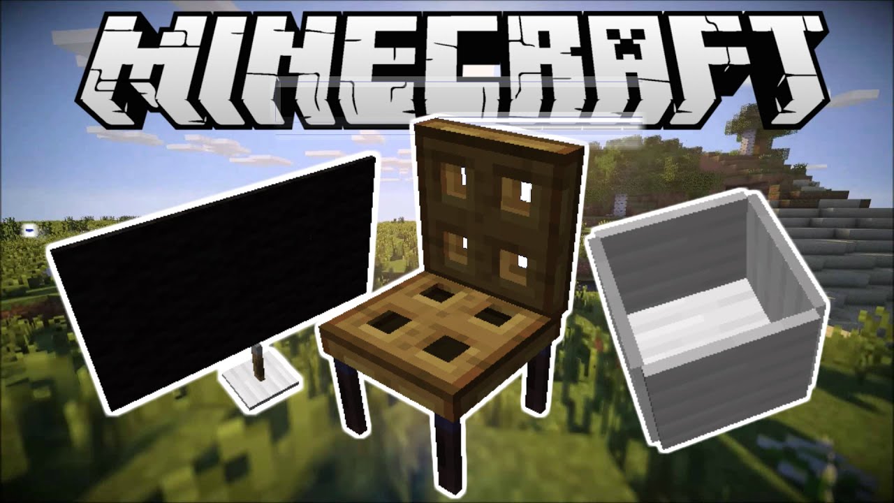 TV, BÀN, GHẾ, ĐÈN BÀN TRONG MINECRAFT (Minecraft 1.9+)