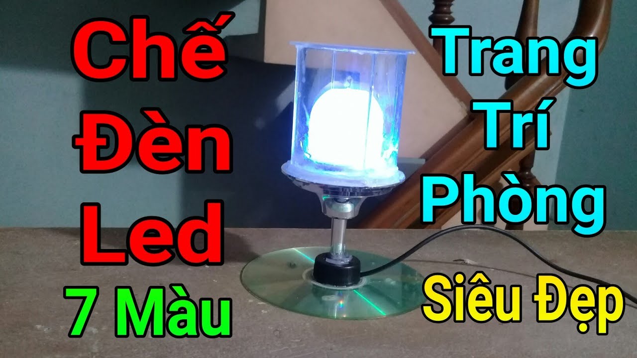 Chế đèn led trang trí phòng từ đèn pin cũ