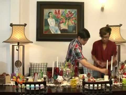 Trang trí bàn tiệc noel – Vui Sống Mỗi Ngày [VTV3 — 21.12.2012]