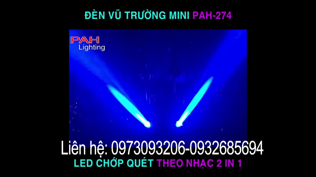 Đèn sân khấu H274 trang trí phòng karaoke giá rẻ – Led Chớp Nháy Theo Nhạc 0973093206