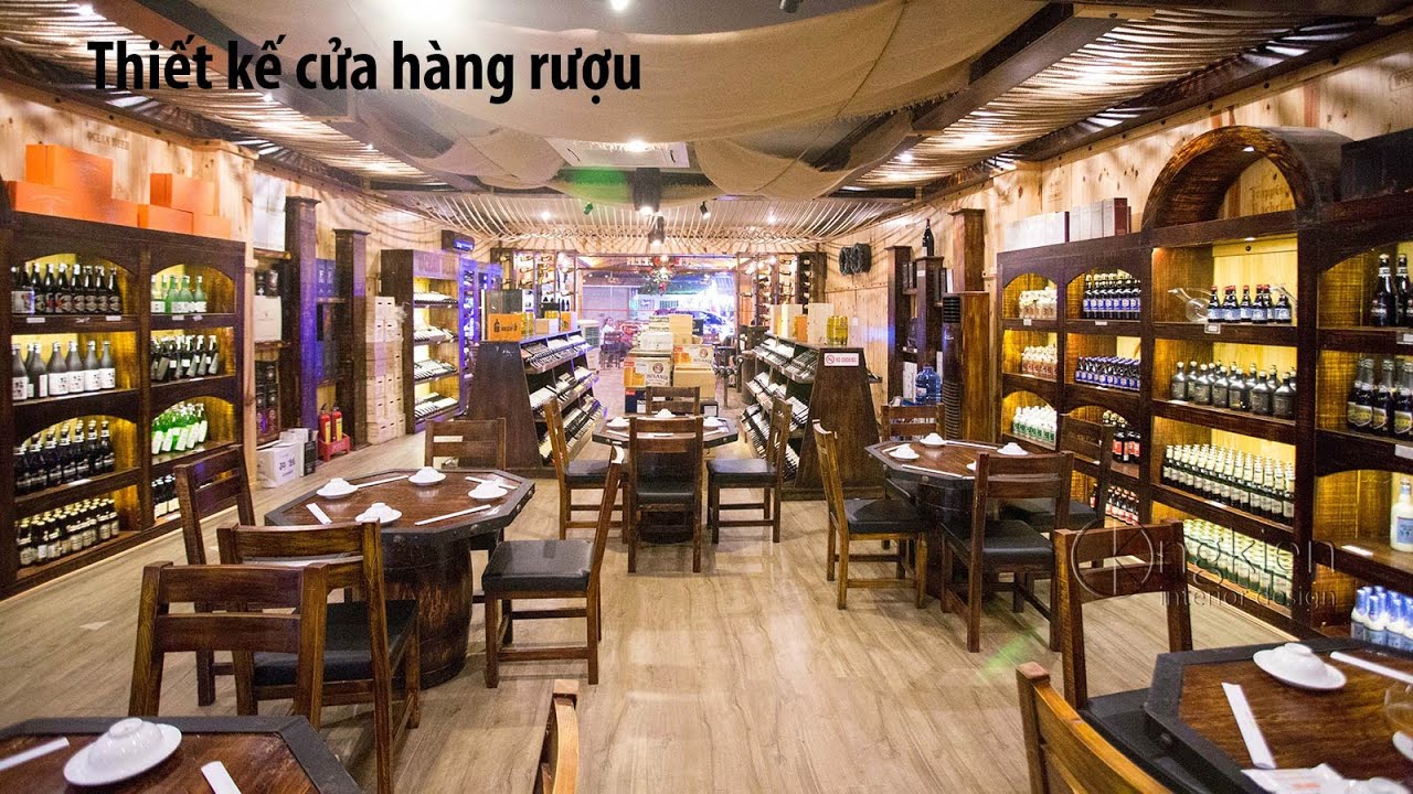 Thiết kế nội thất showroom rượu đẹp và sang trọng