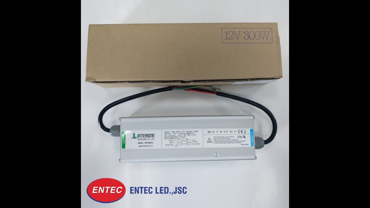 Bộ nguồn cấp điện cho đèn led 300W điện 12V siêu bền