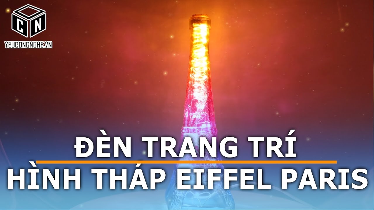 Đèn trang trí hình tháp Eiffel Paris để bàn trang trí