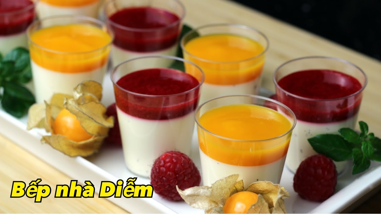 Panna Cotta – Simple & delicious dessert – Món tráng miệng đơn giản, nhanh và ngon | Bếp Nhà Diễm |