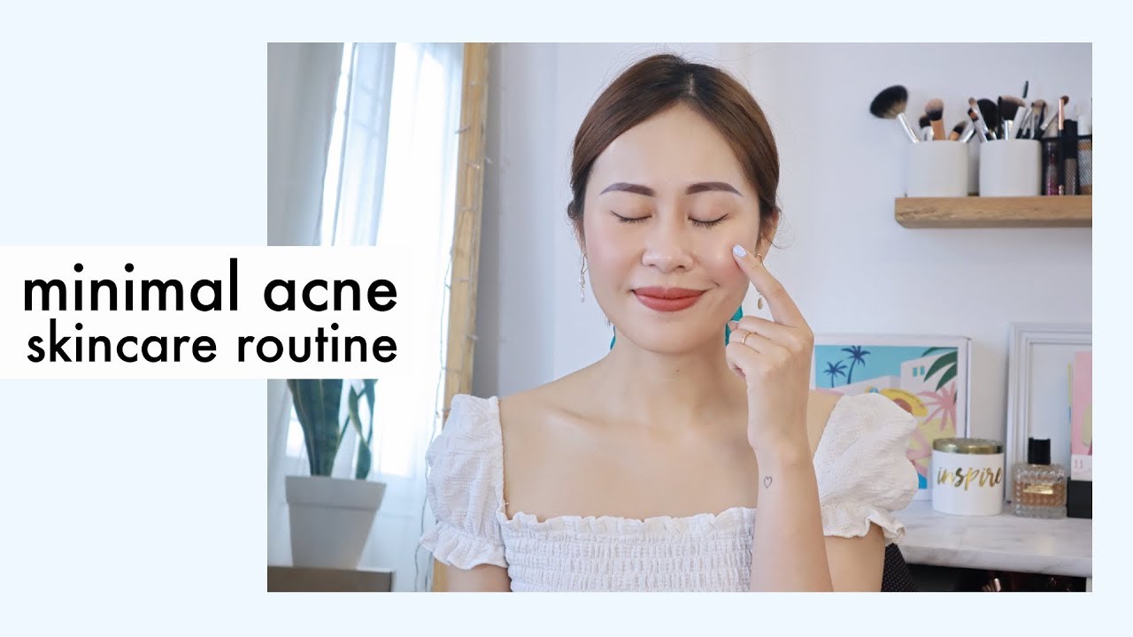 Quy trình chăm sóc da mụn tối giản 🌿 | Minimal Acne Skincare Routine | Mailovesbeauty TV