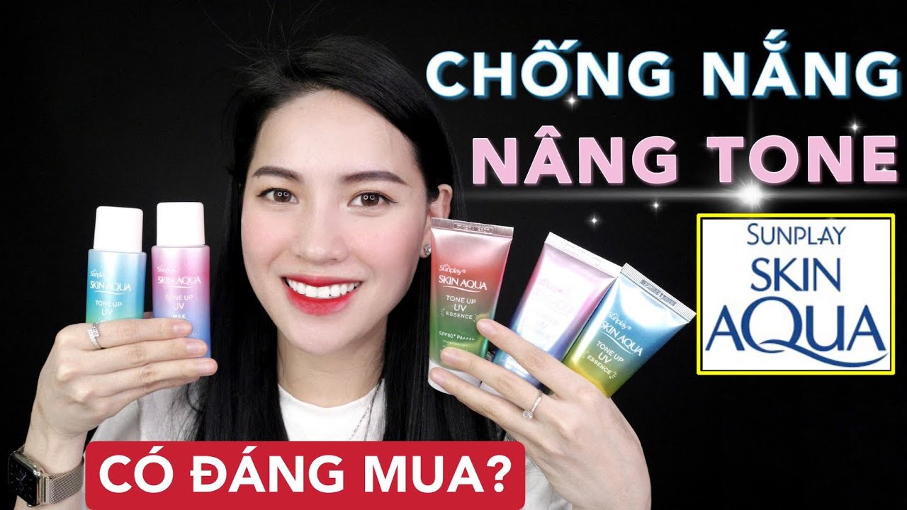 [REVIEW] 5 Sản phẩm chống nắng NÂNG TONE Sunplay Skin Aqua Tone up UV | Bán chạy nhất siêu thị !!!