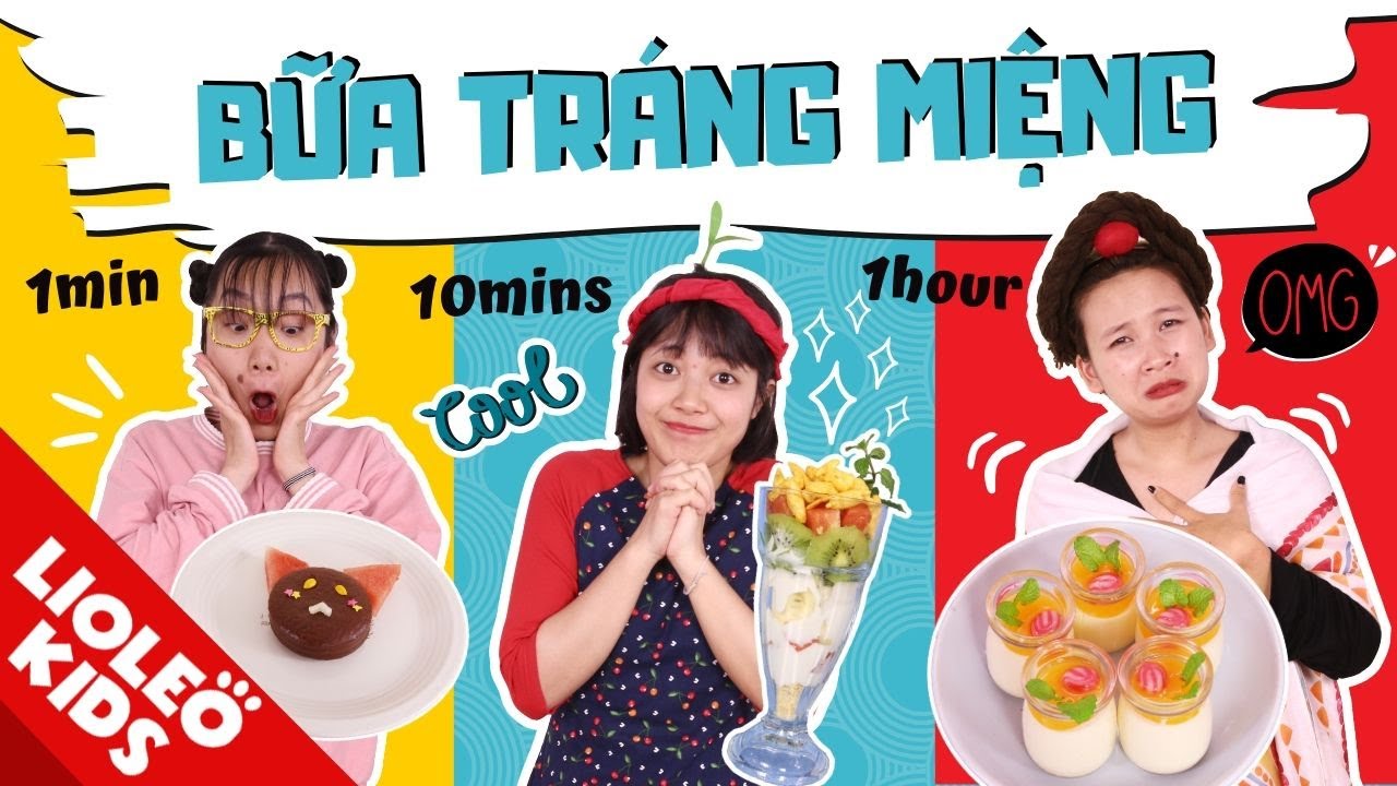 BỮA TRÁNG MIỆNG 1 phút Vs 10 phút Vs 1 tiếng – Mama GIẢI CỨU tiệm cà phê Hoàng Tử ?!!