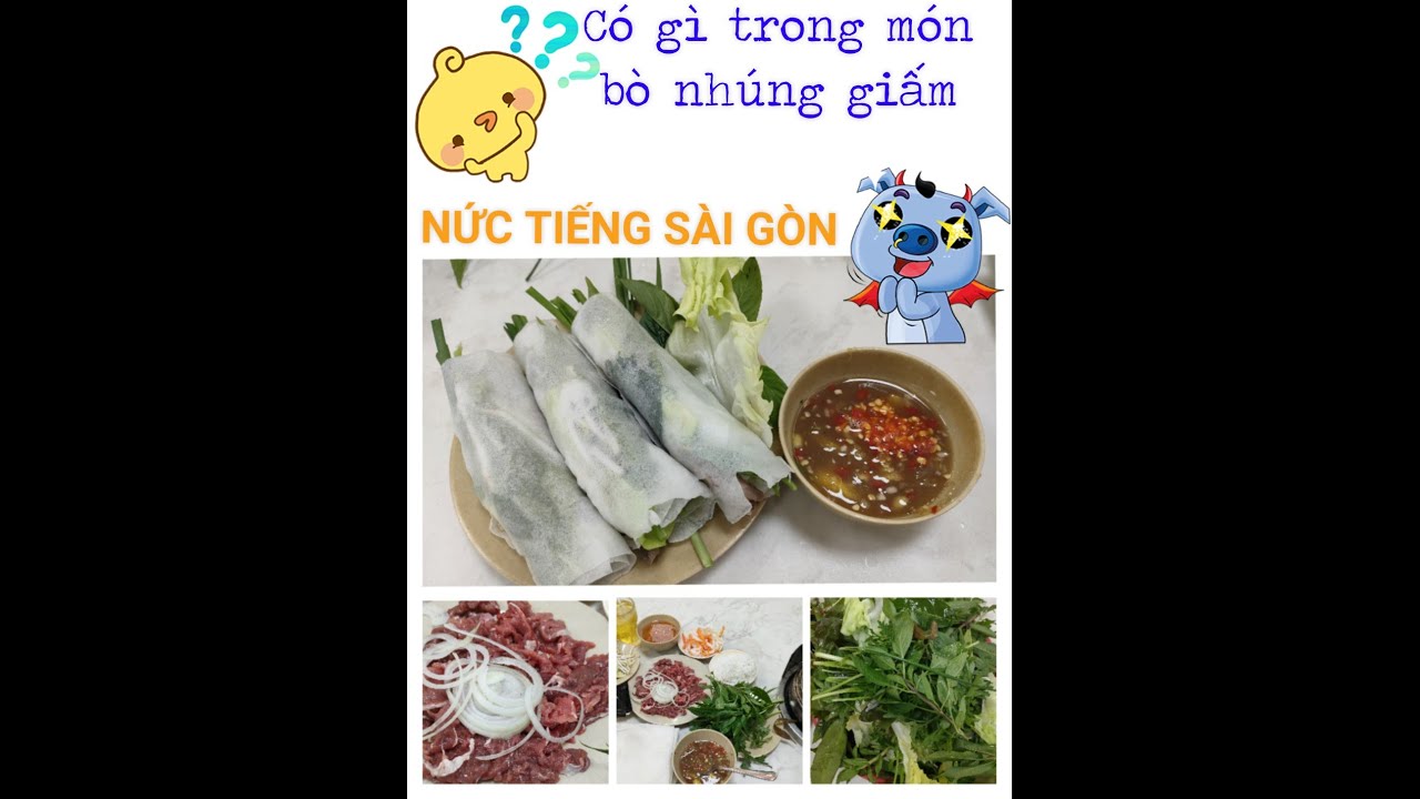 MÓN NGON SÀI GÒN – BÒ NHÚNG GIẤM – TRẢI NGHIỆM MỚI