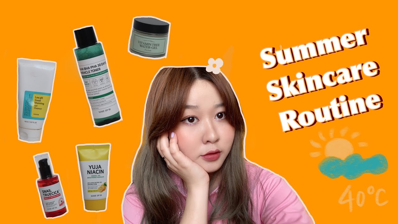 DƯỠNG DA MÙA HÈ CHO DA DẦU MỤN DƯỚI 300K | SUMMER SKINCARE ROUTINE☀️ | kieuchinh2706