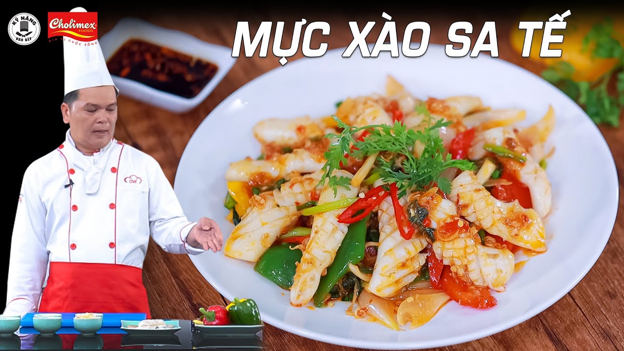 Cách làm Mực Xào Sa Tế ngon cho bữa cơm gia đình | Kỹ Năng Vào Bếp