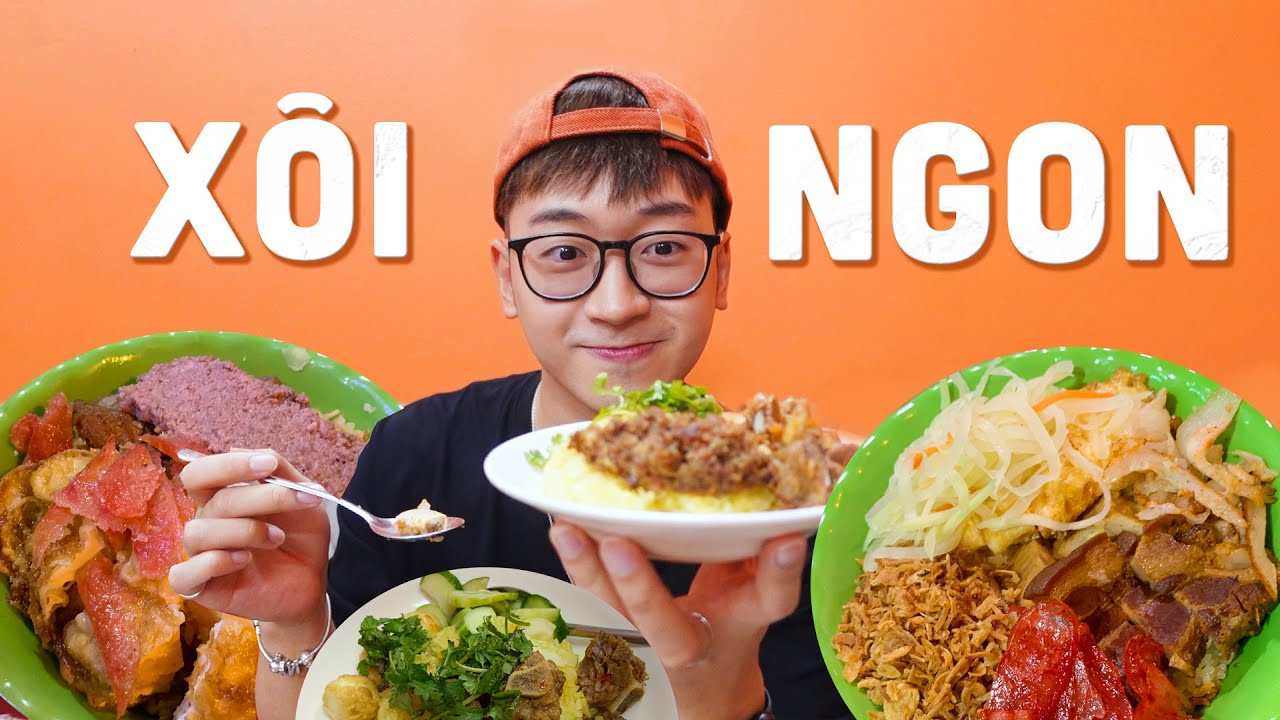 FOOD TOUR XÔI HÀ NỘI // Lần đầu ăn thử nhưng ngon ghê!