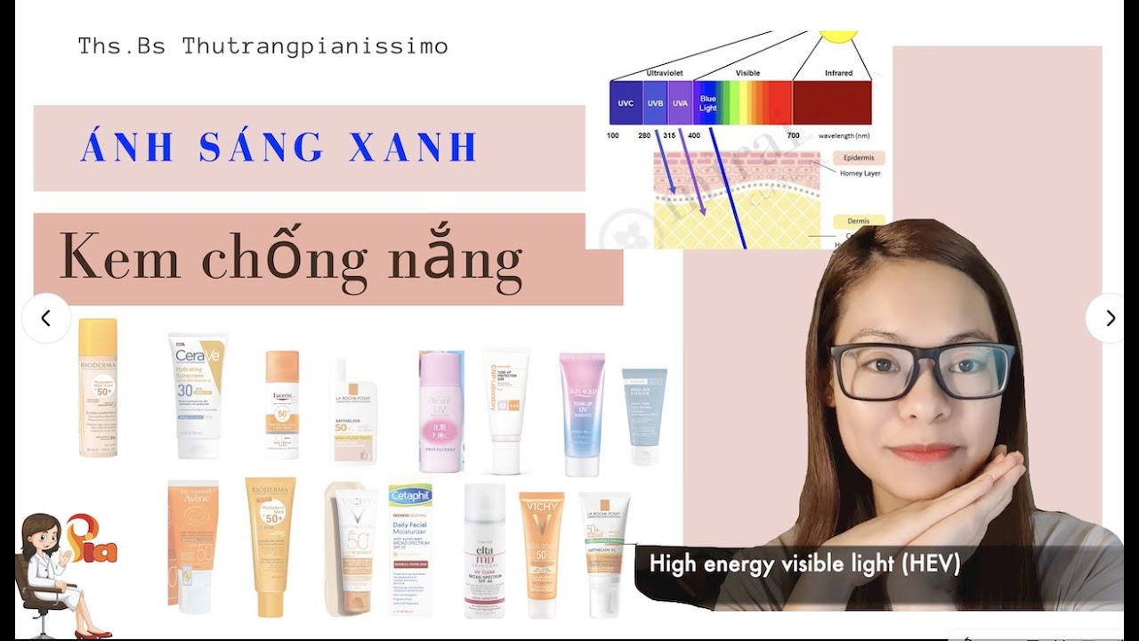 Chọn kem chống nắng chống ánh sáng xanh (HEV) @bioderma @vichy @laroche @avene @eucerin @CNP @SVR