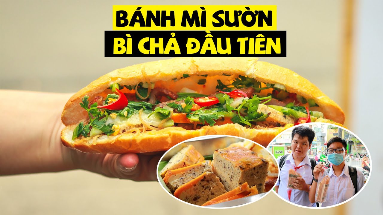 Độc lạ bánh mì sườn bì chả đầu tiên tại Sài Gòn