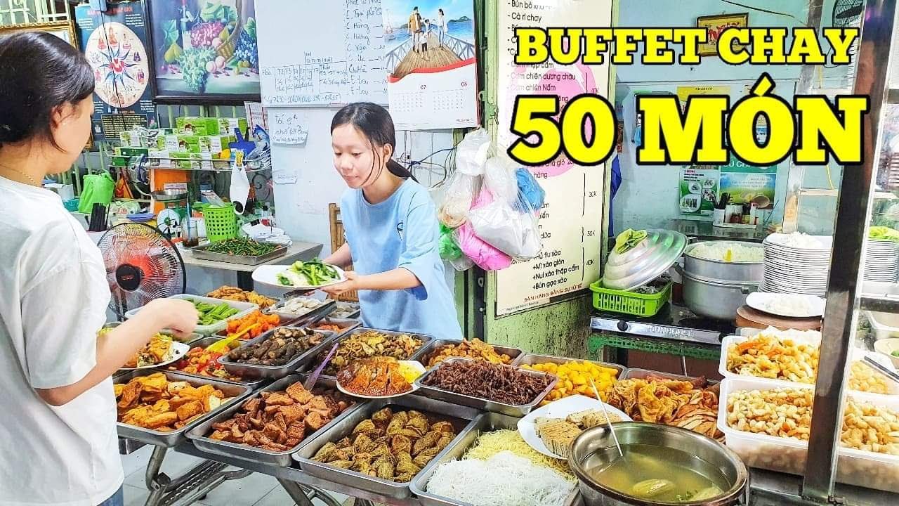 Quán Buffet Chay CỰC CHẤT gần 50 món ngon ở Sài Gòn